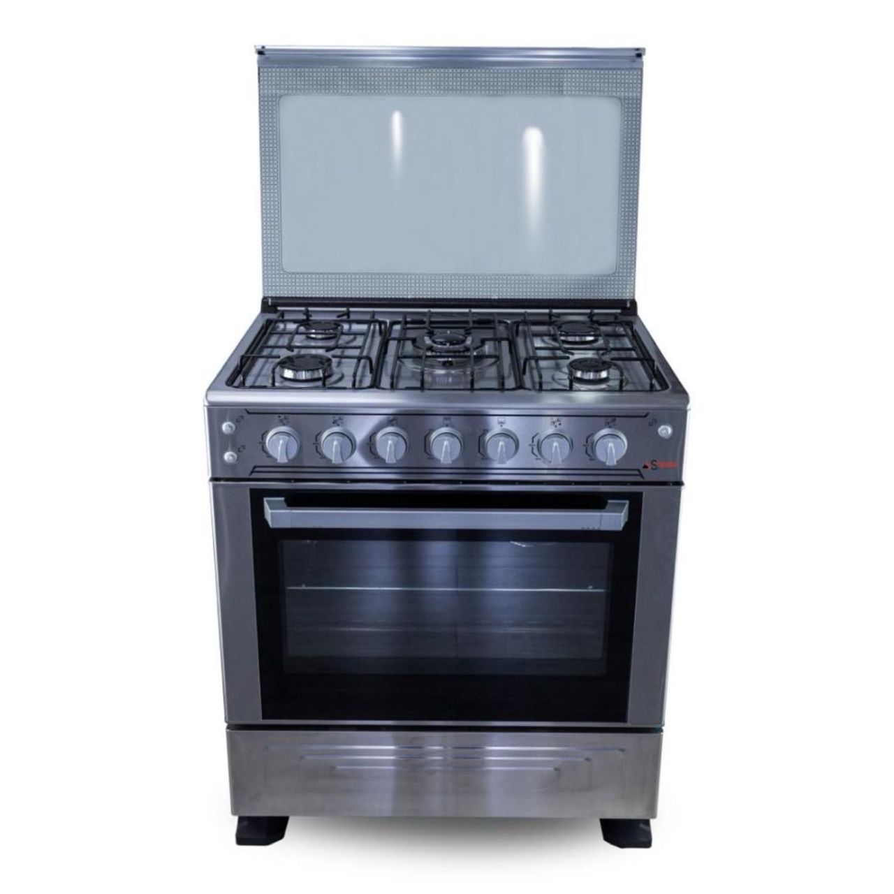 CUISINIERE ASTECH 5FEUX 80X60 INOX 80MIS