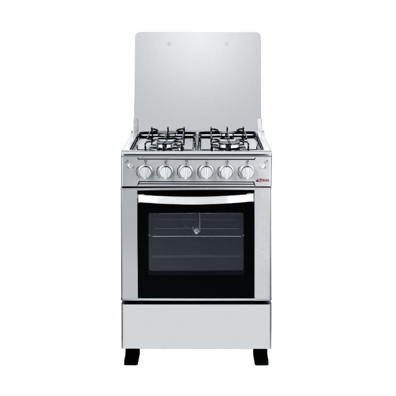 CUISINIERE ASTECH 4FEUX 60X60 INOX MIS CSI-60MS