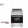 CUISINIERE ROCH 4FEUX 60X60 INOX FULL OPTION
