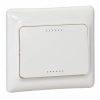 Interrupteur simple allumage lumineux blanc Ingelec Ref Kaptika
