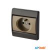 Prise 2P+T et 2P Zenith Ingelec - Marron